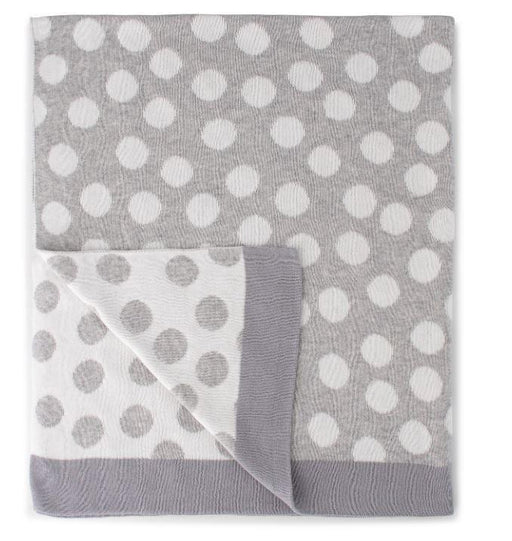 Weegoamigo® - WEEGOAMIGO HOLA! Baby Knitted Blanket - Super Spot Grey/White