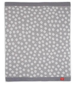 Weegoamigo® - WEEGOAMIGO HOLA! Baby Knitted Blanket - Super Spot Grey/White