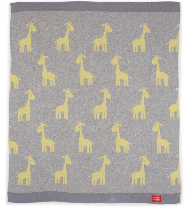 Weegoamigo® - WEEGOAMIGO HOLA! Baby Knitted Blanket - Super Spot Grey/White