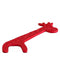 Wellbeing Island Fairy Floss Dental Floss 30 pack product shown in bright red giraffe shape on white background.