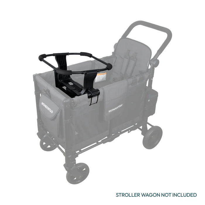 WonderFold 360 L4 car seat adapter mounted on a stroller wagon, stroller not included.