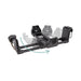 Wonderfold 360 L4 car seat adapter in black shown with adjustable sliding mechanism on white background.