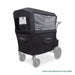 Wonderfold L Series weather cover shown installed on a stroller wagon with clear side panels.