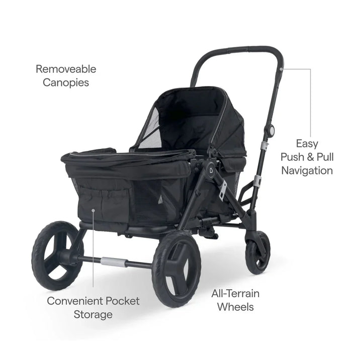 Wonderfold - Munchkin Breeze Ultra-Lite Stroller Wagon – Lightweight, Foldable & All-Terrain