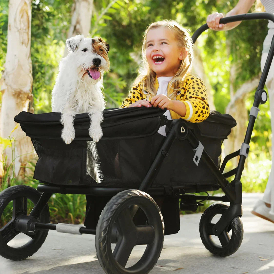 Wonderfold - Munchkin Breeze Ultra-Lite Stroller Wagon – Lightweight, Foldable & All-Terrain