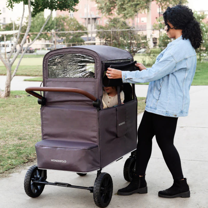 Wonderfold® Weather Cover for (W2/W4/W6) Elite Luxe Pro Series Stroller Wagons Grey