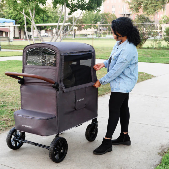 Wonderfold® Weather Cover for (W2/W4/W6) Elite Luxe Pro Series Stroller Wagons Grey