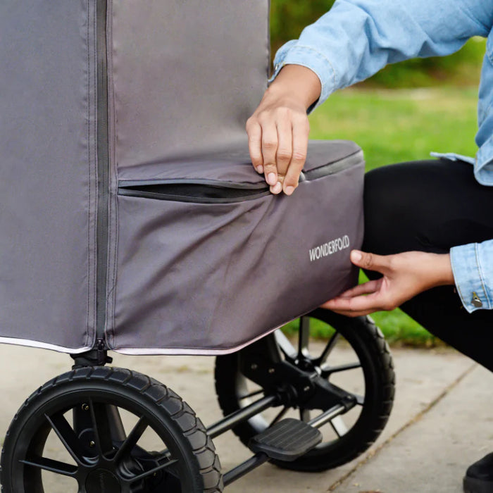 Wonderfold® Weather Cover for (W2/W4/W6) Elite Luxe Pro Series Stroller Wagons Grey
