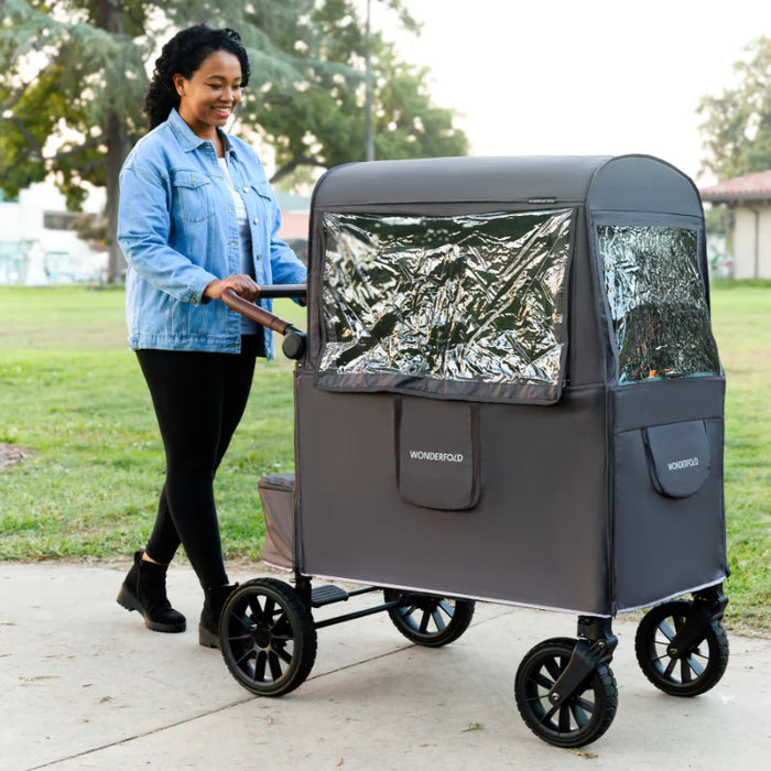 Wonderfold® Weather Cover for (W2/W4/W6) Elite Luxe Pro Series Stroller Wagons Grey