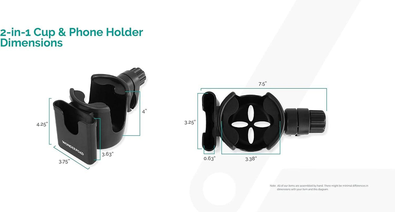 Wonderfold - Wonderfold 2-In-1 Cup & Phone Holder (fits all wagons)