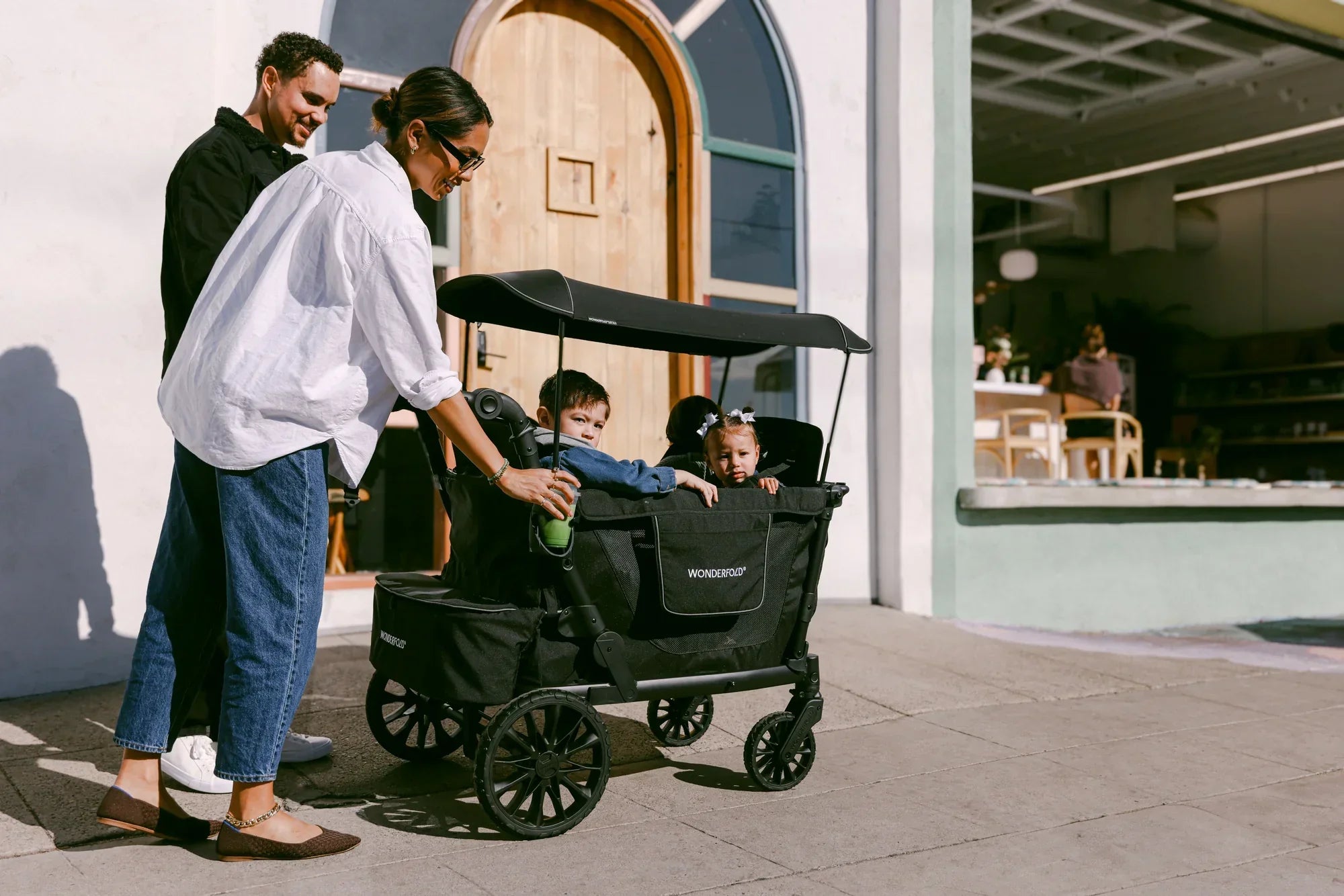 Wonderfold - Wonderfold - L2 Double Push Wagon Stroller