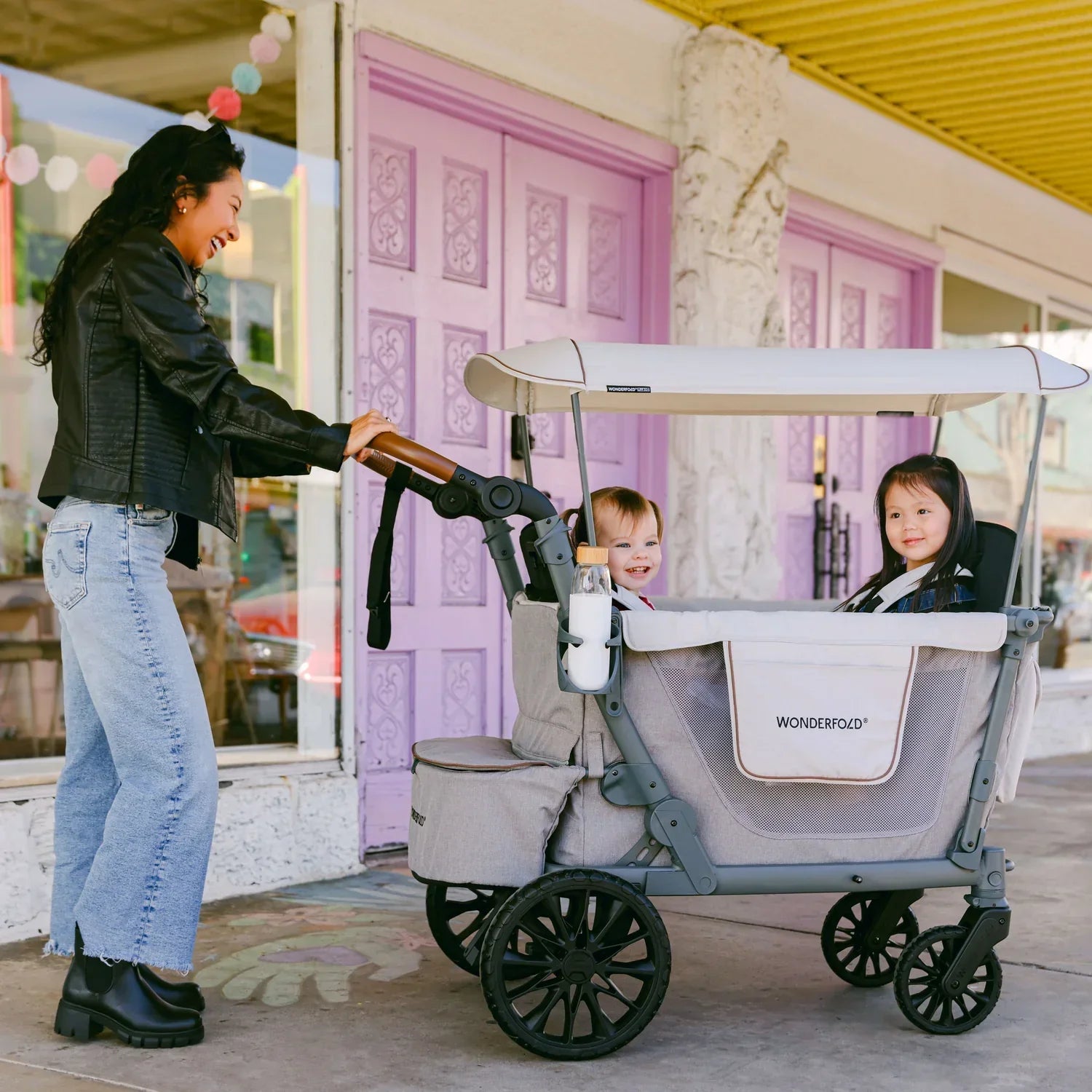 Wonderfold - Wonderfold - L2 Double Push Wagon Stroller