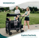 Wonderfold - Wonderfold W2 ELITE Push Double Stroller Wagon
