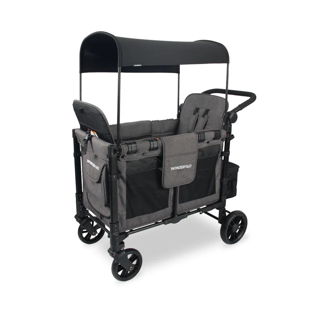 Wonderfold - Wonderfold W2 ELITE Push Double Stroller Wagon