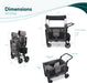 Wonderfold - Wonderfold W2 ELITE Push Double Stroller Wagon