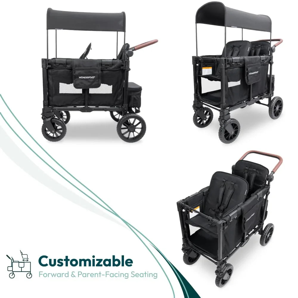 Wonderfold - Wonderfold - W2 LUXE PRO - Push Double Stroller