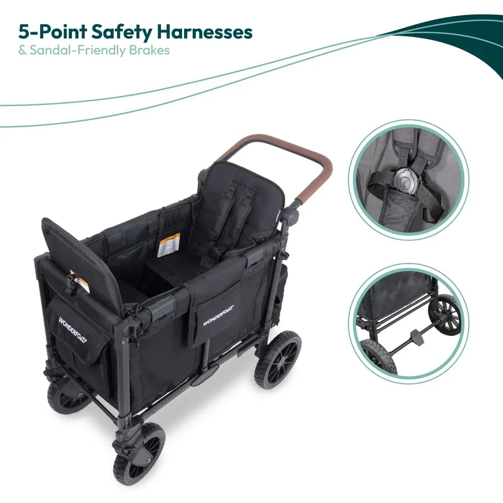 Wonderfold - Wonderfold - W2 LUXE PRO - Push Double Stroller