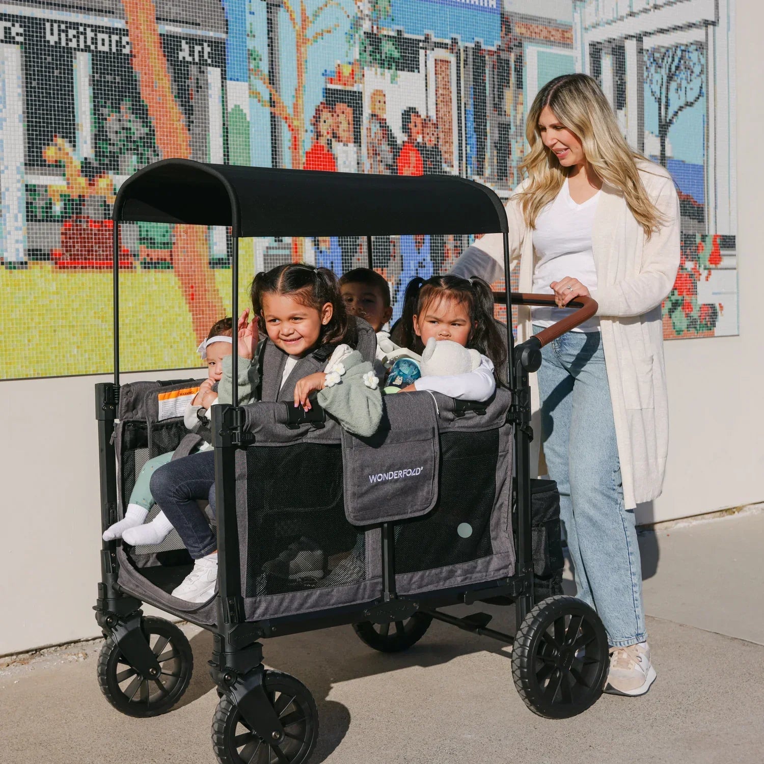 Wonderfold - Wonderfold - W2 LUXE PRO - Push Double Stroller