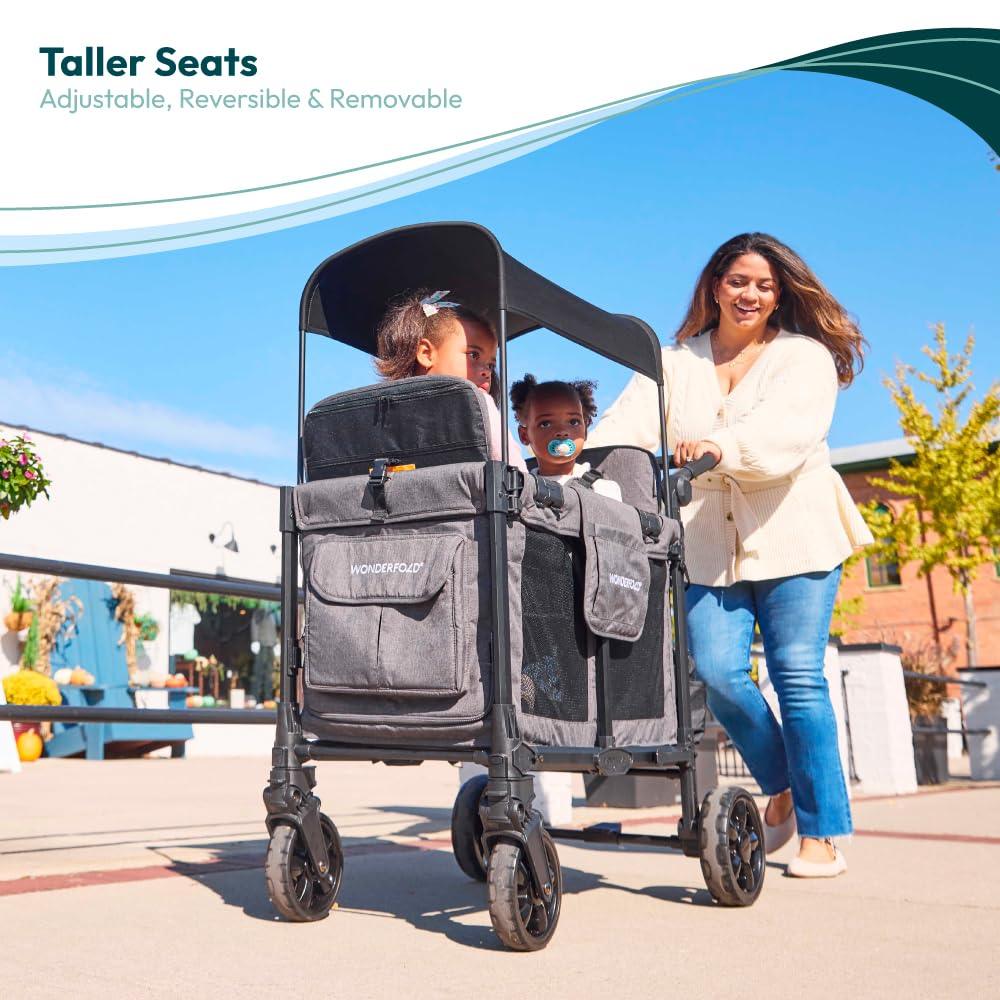 Wonderfold - Wonderfold - W2 PRO Elite - Push Double Stroller Wagon