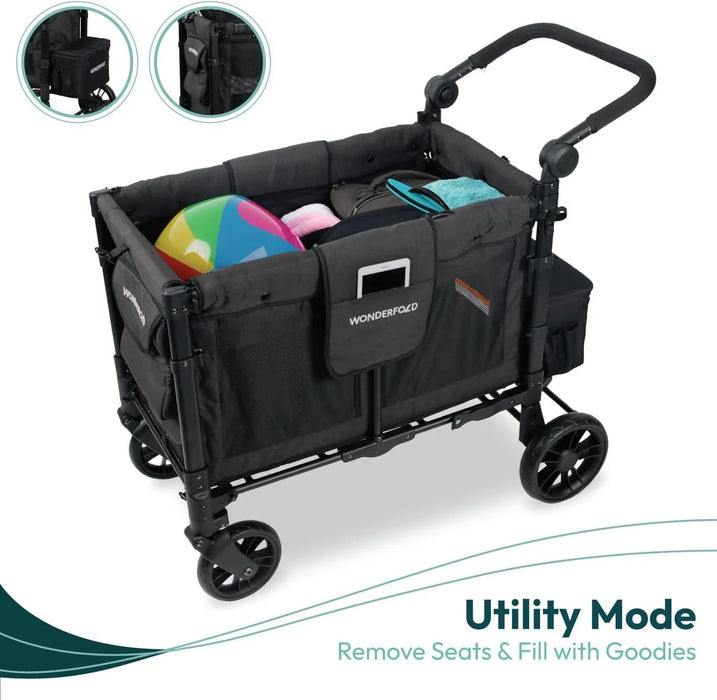 Wonderfold - Wonderfold - W2 PRO Elite - Push Double Stroller Wagon