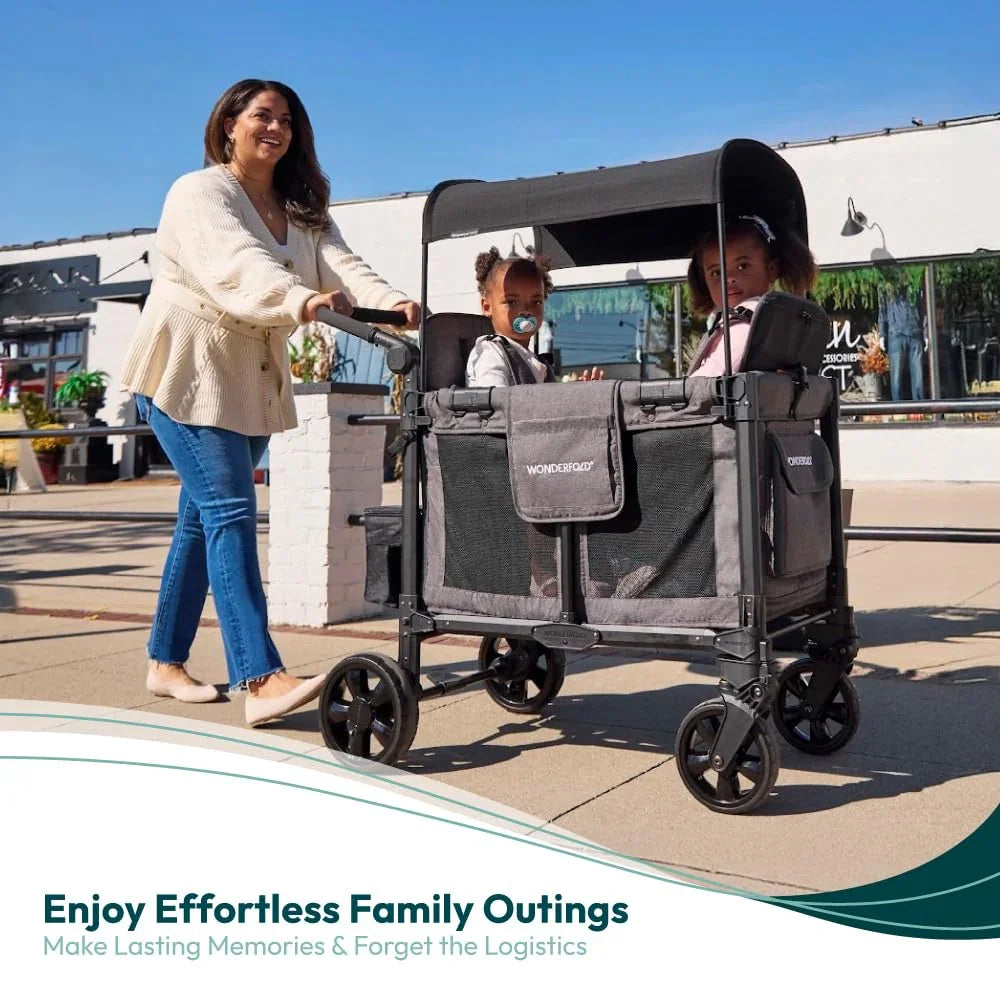 Wonderfold - Wonderfold - W2 PRO Elite - Push Double Stroller Wagon