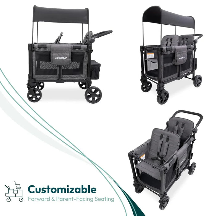 Wonderfold - Wonderfold - W2 PRO Elite - Push Double Stroller Wagon
