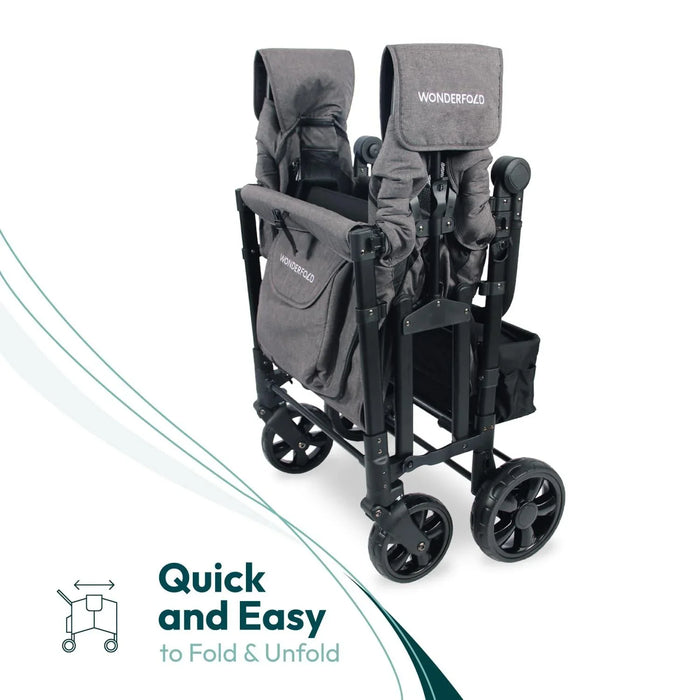 Wonderfold - Wonderfold - W4 Elite PRO - Push Quad Stroller Wagon