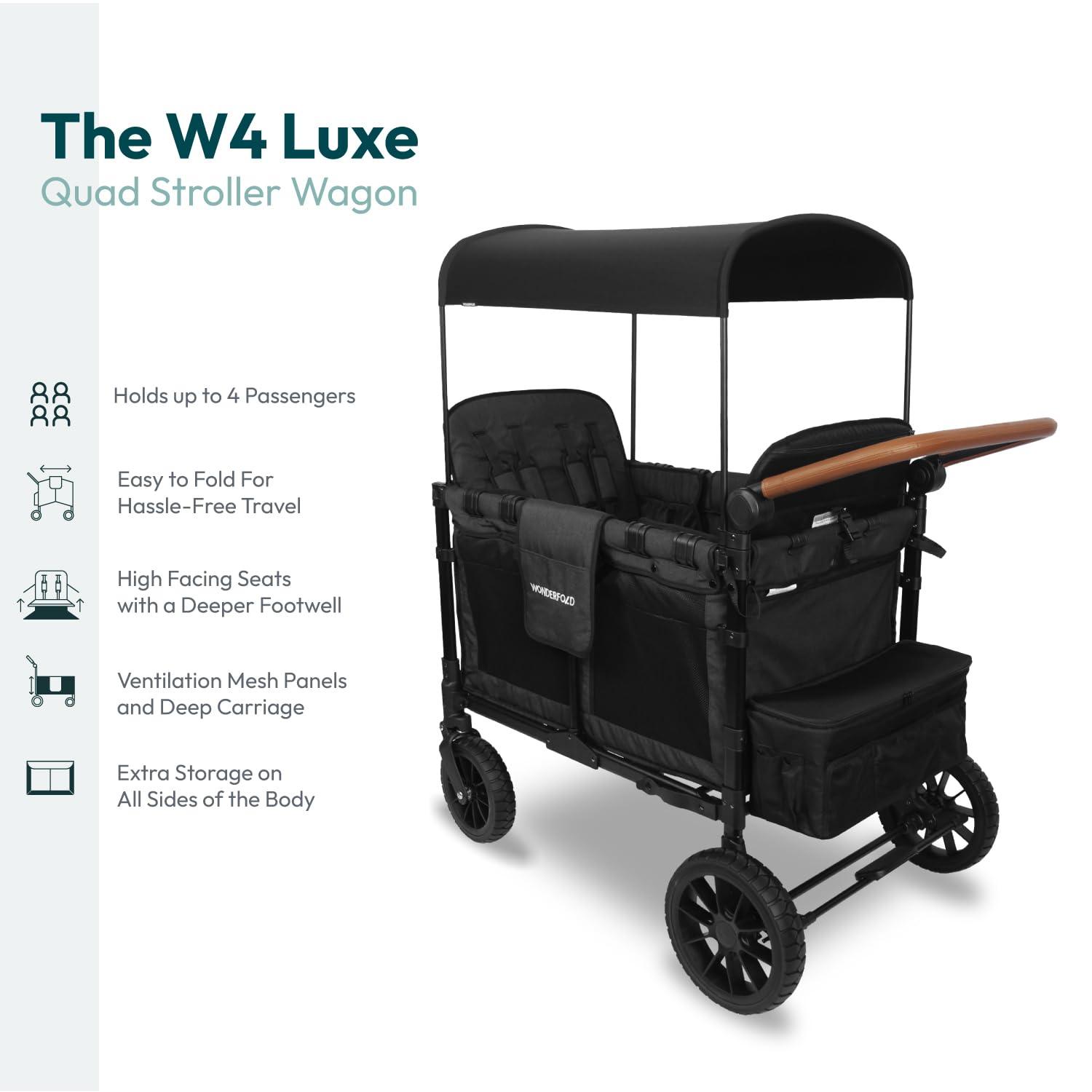 Wonderfold - Wonderfold W4 LUXE Premium Push Quad Stroller