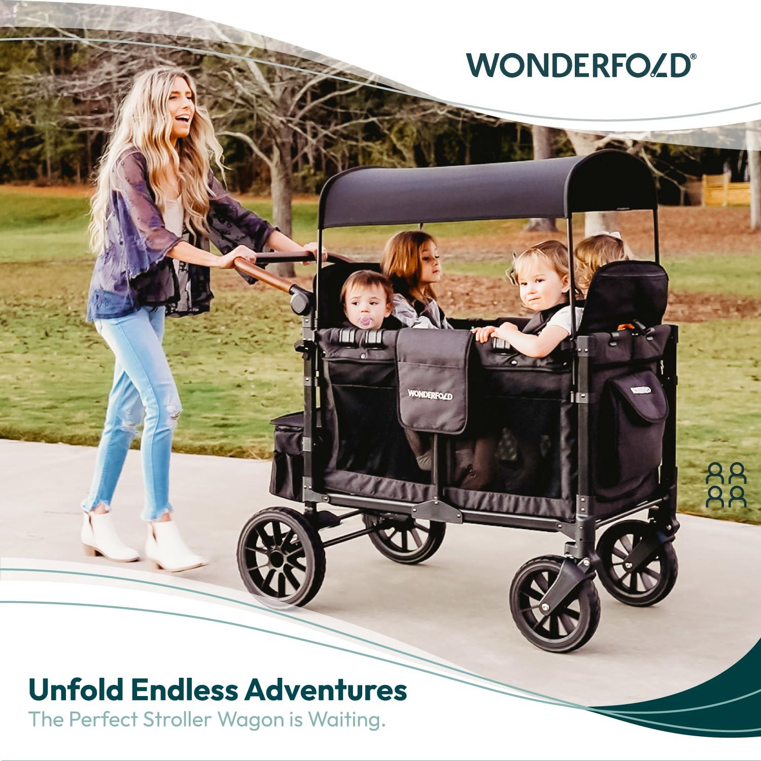 Wonderfold - Wonderfold W4 LUXE Premium Push Quad Stroller