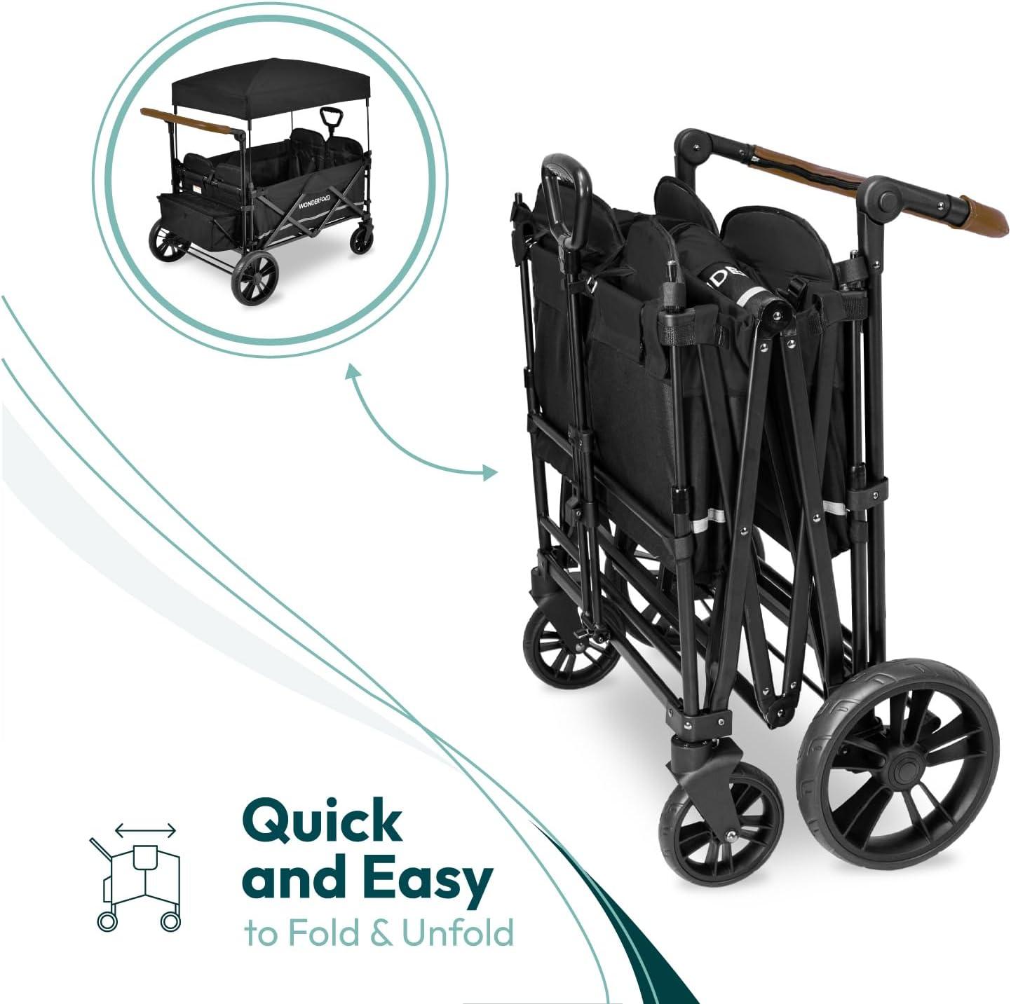 Wonderfold - Wonderfold X4 - Push & Pull Quad Stroller Wagon