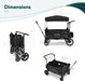 Wonderfold - Wonderfold X4 - Push & Pull Quad Stroller Wagon