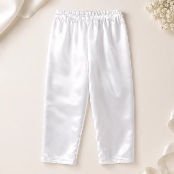 Costume de baptême Zighi® Boy modèle Z288 – Tenue de cérémonie 4 pièces en satin | Tailles 3M-12M