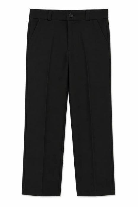 Ensemble gilet noir Zighi® pour garçons avec chemise habillée menthe et cravate à carreaux | Tailles 3M–18