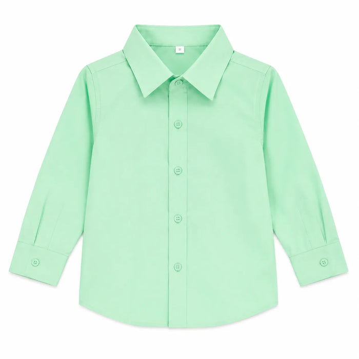 Ensemble gilet noir Zighi® pour garçons avec chemise habillée menthe et cravate à carreaux | Tailles 3M–18