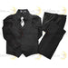Zighi® - Zighi® 4 Piece Kids Suit Set: Black Vest with Black Shirt