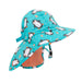 Zoocchini cape sunhat with penguin print displayed on a child mannequin head