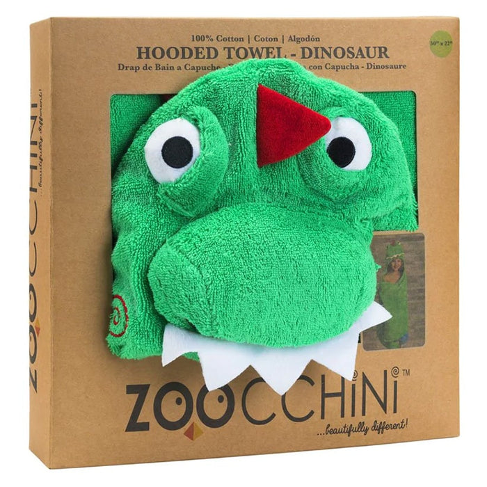 Zoocchini Toddlers & Kids Plush Terry Hodded Bath Towels