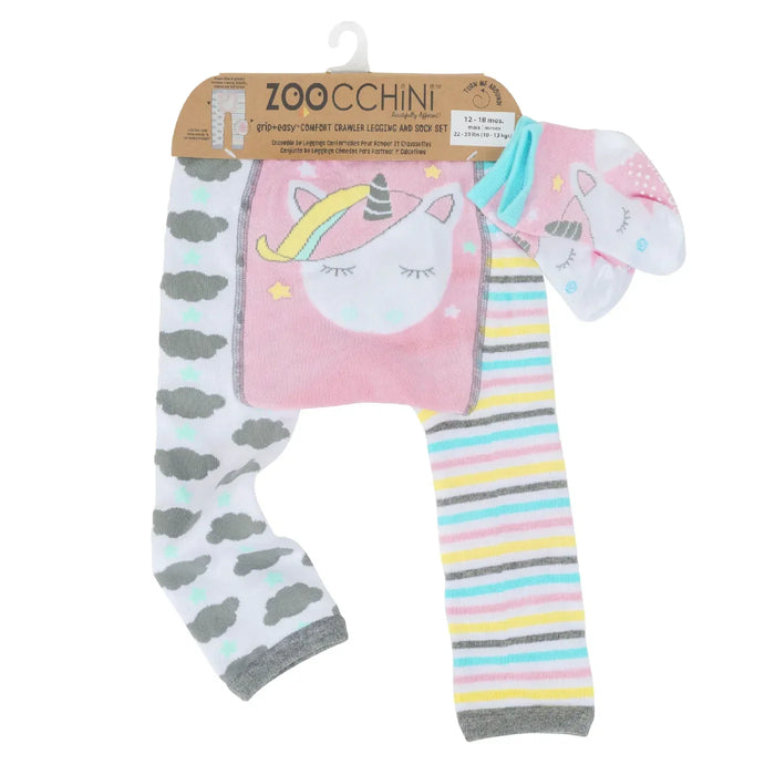 Zoocchini® - Zoocchini grip+easy Comfort Crawler Legging & Sock Set