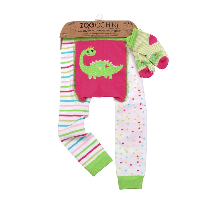 Zoocchini® - Zoocchini grip+easy Comfort Crawler Legging & Sock Set