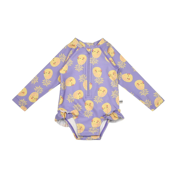 Zoocchini® - Zoocchini Rashguard Baby & Toddler 1 Piece Printed Swimsuit – Sizes 6M to 4Y