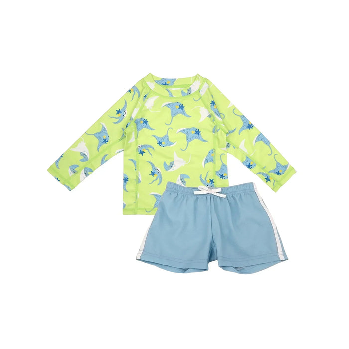 Zoocchini® - Zoocchini Rashguard Baby & Toddler 2 Piece Printed Swimsuit – Sizes 6M to 4Y