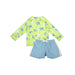 Zoocchini® - Zoocchini Rashguard Baby & Toddler 2 Piece Printed Swimsuit – Sizes 6M to 4Y