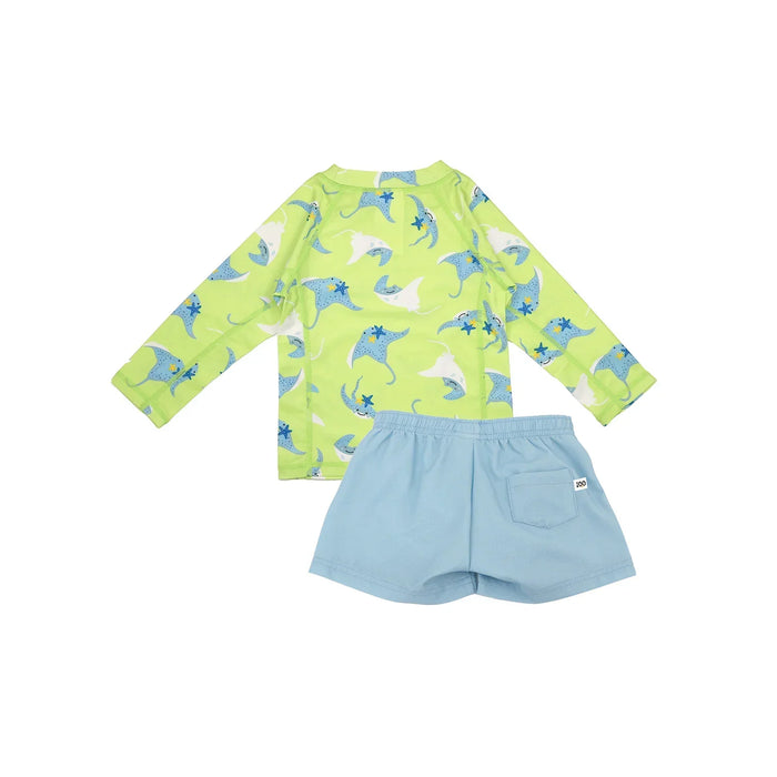 Zoocchini® - Zoocchini Rashguard Baby & Toddler 2 Piece Printed Swimsuit – Sizes 6M to 4Y