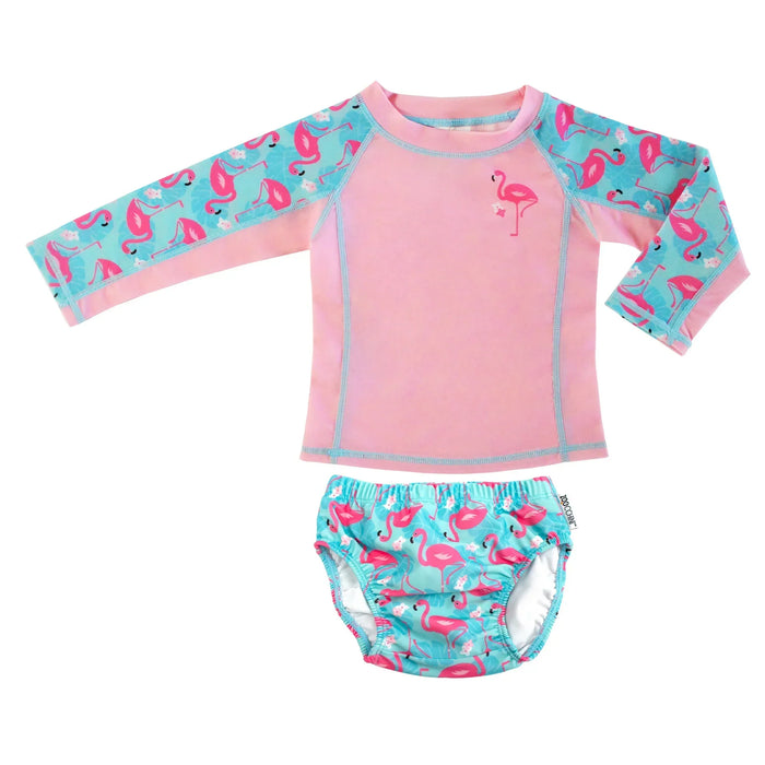 Zoocchini® - Zoocchini Rashguard Top + Swim Diaper 2pc Set UPF50+ | 3-24m