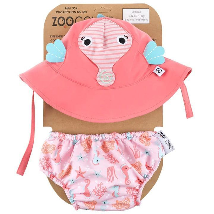 Zoocchini® - Zoocchini Swim Diaper & Sun Hat Set UPF50+