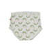 Zoocchini training underwear with green alligator print on a white background, shown flat.