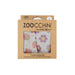 Zoocchini training underwear 2-pack in cotton with strawberry and flower designs, shown in packaging.