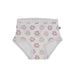Zoocchini training underwear with purple and yellow flower print shown on a plain white background.