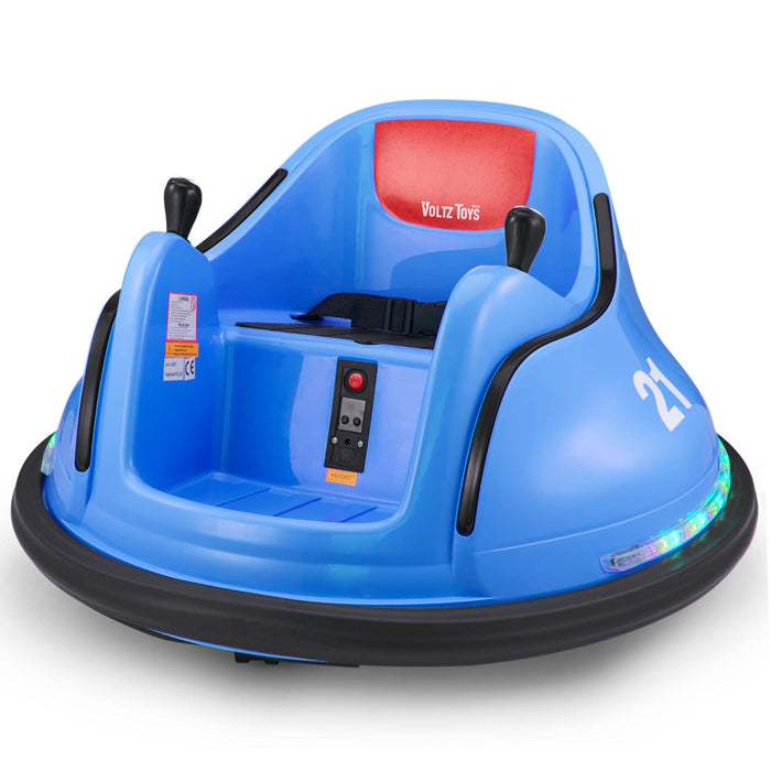 Voltz Toys auto tamponneuse 12V pour enfants rotation à 360° avec télécommande
