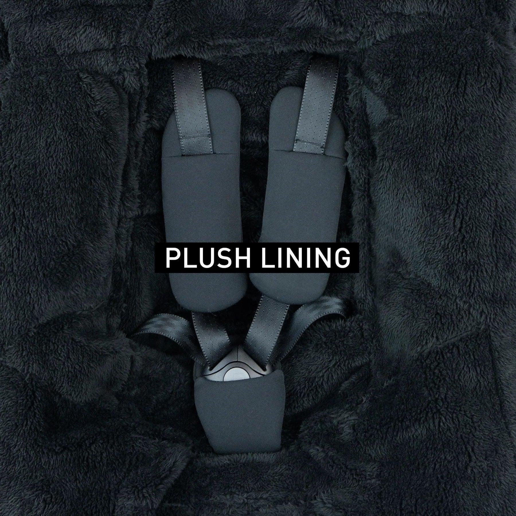 7 A.M.® - 7 A.M ENFANT Car Seat Cover & Stroller Footmuff Plush Pod - Plush Black